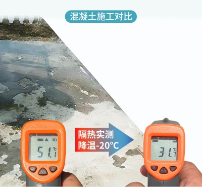 Peinture d'isolation thermique à base d'eau Résistant à l'eau et à la lumière du soleil Résistant aux hautes températures
