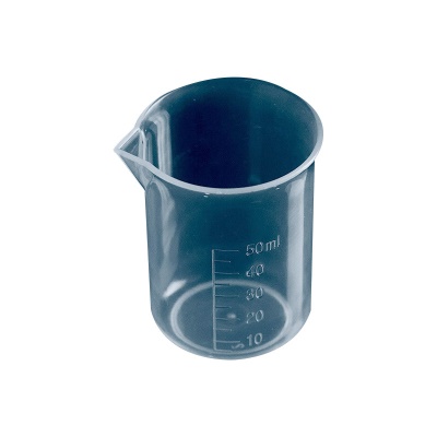 Tasse à mesurer en plastique de 50 ml résistante aux hautes températuresTasse à mesurer en plastique de 50 ml résistante aux hautes températures
