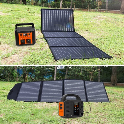 BOMAN Panneau solaire pliant portable 18V120W silicium monocristallin