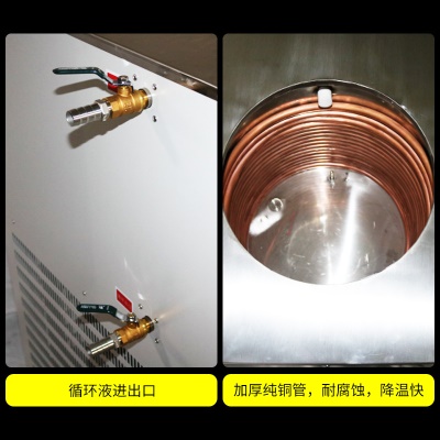 Pompe de circulation de liquide de refroidissement à basse température Contrôle intelligent de la température 5L Acier inoxydable