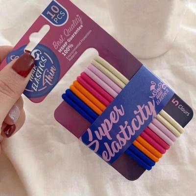 YZ  Frondes élastique pour les cheveux * 10pcs