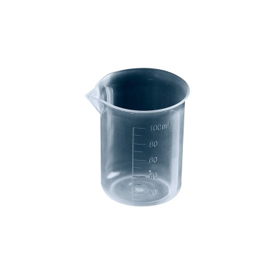 Tasse à mesurer en plastique, échelle de 100 ml, résistante aux hautes températures