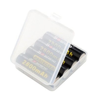 Soshine 18650 Piles battéries au lithium  2800 mA 3.7V