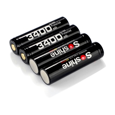 Soshine 18650 Piles battéries au lithium 3400mAh