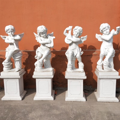 Sculpture d'ange en pierre