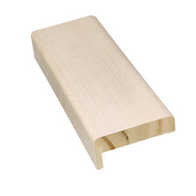 Couvre-porte en bois massif de pine en forme de L