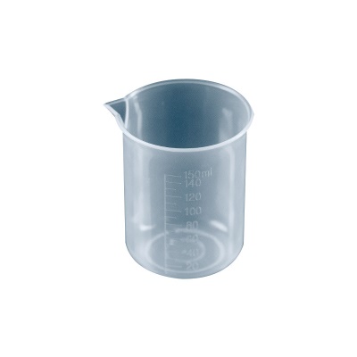 Tasse à mesurer en plastique sans poignée, échelle de 150ml