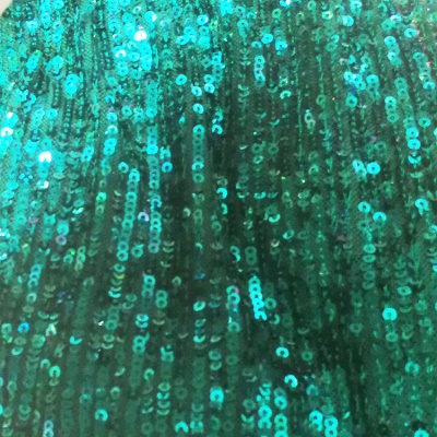 Tissu paillettes 3mm fil de soie de polyester