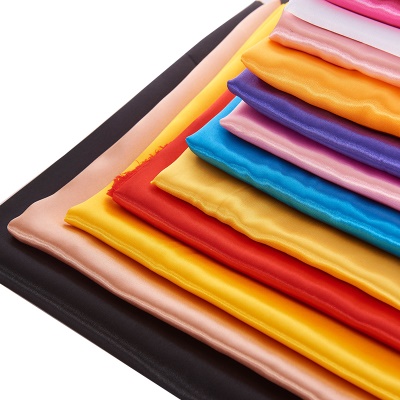 ANHUI Tissu polyester  sergé de couleur Tin (un nuancier manque)