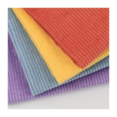 Tissu de pantalon tissé en velours côtelé