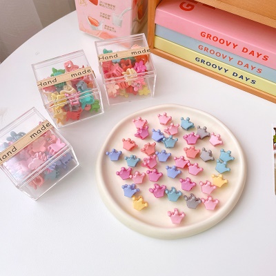 SHILAN Barrettes pour enfants en acrylique mini
