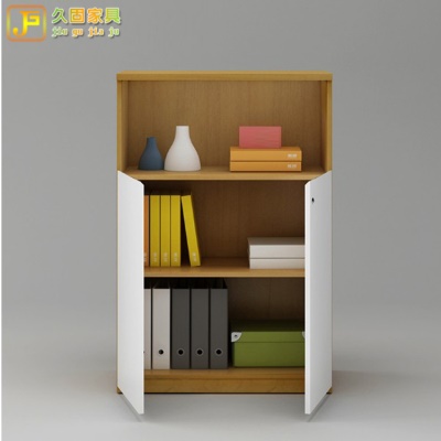 Armoire de rangement à double porte, dalle, trois étagères