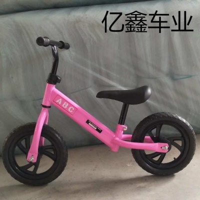 Vélo d'équilibre pour enfants, deux roues, corps en acier à haute teneur en carbone pneus en mousse EVA