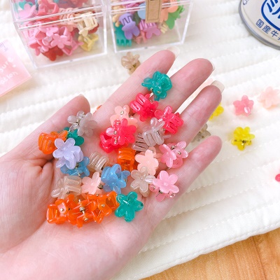 SHILAN Barrettes pour enfants en acrylique mini