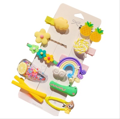 Barrettes à cheveux Fixation monobloc plastique/résine