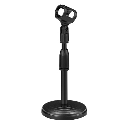 Support de microphone pour bureau  avec base de disque relevable