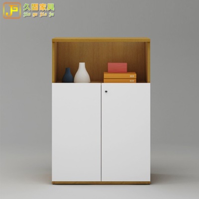 Armoire de rangement à double porte, dalle, trois étagères