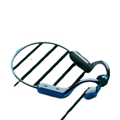 Casque Bluetooth sans fil à conduction osseuse monté sur le cou et non dans l'oreille