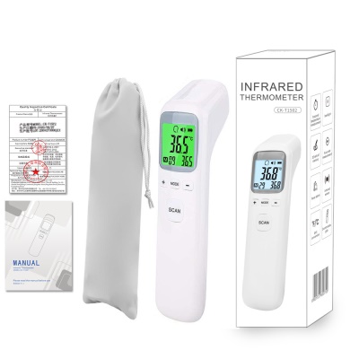 Thermomètre infrarouge sans contact Affichage à 3 couleurs