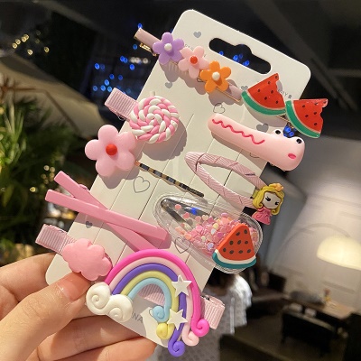 Barrettes à cheveux Fixation monobloc plastique/résine