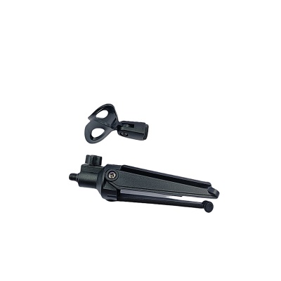 Support de microphone de bureau à trois pieds pivotable pliable et portable