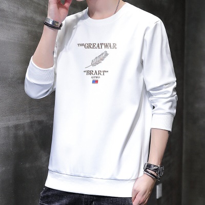 Sweat sans capuche  pour hommes en fibre de polyester lâche