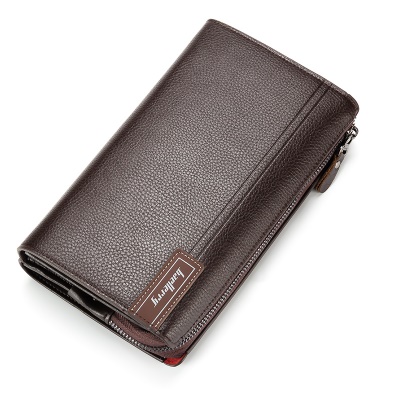 Baellerry Porte feuille pour hommes litchi modèle PU cuir