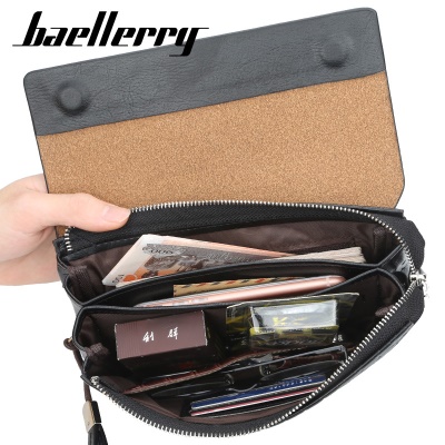Baellerry Portefeuille homme en cuir PU avec boucle magnétique