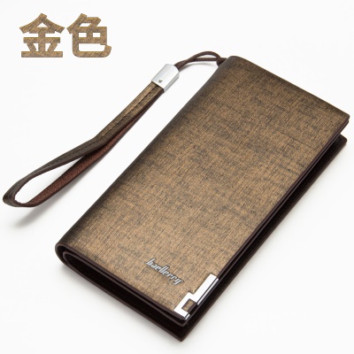Portefeuille pour homme baellerry avec fermeture à glissière en cuir PU avec fermeture à glissière