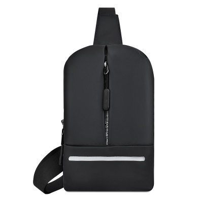 Sac à bandoulière pour homme tissu Oxford  avec bandes réfléchissantes