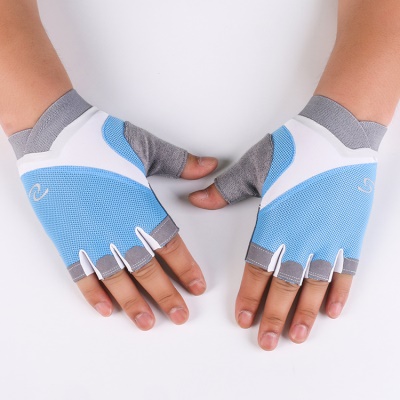 Gants de fitness pour hommes et femmes respirant demi-doigt