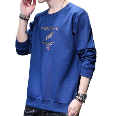 Sweat sans capuche  pour hommes en fibre de polyester lâche