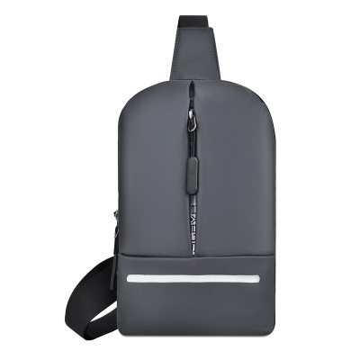 Sac à bandoulière pour homme tissu Oxford  avec bandes réfléchissantes