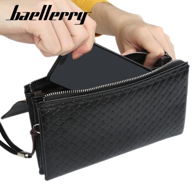 Baellerry Portefeuille homme en cuir PU avec boucle magnétique