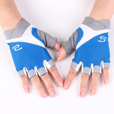 Gants de fitness pour hommes et femmes respirant demi-doigt