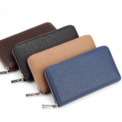Portefeuille pour homme baellerry avec fermeture à glissière en cuir PU avec fermeture à glissière