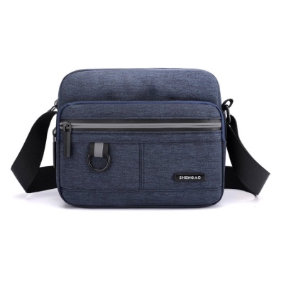 Sac à bandoulière pour homme tissu nylon bande réfléchissante résistant à l'usure