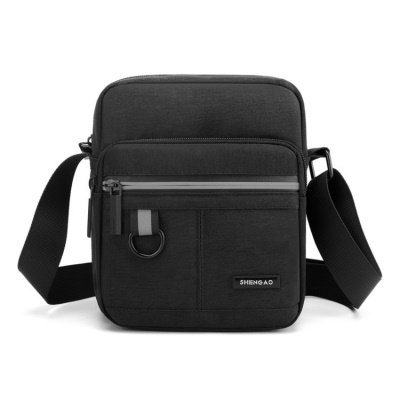 Sac à bandoulière pour homme tissu nylon bande réfléchissante résistant à l'usure
