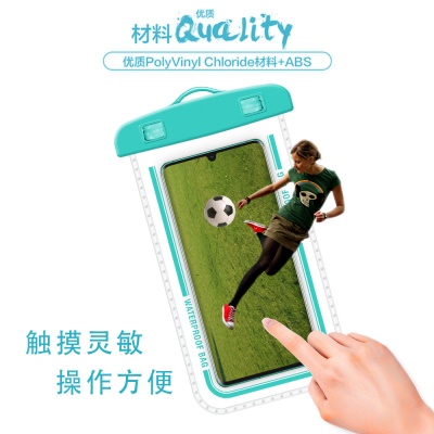 Sachet imperméable waterproof pour téléphone portable PVC transparent suspendu
