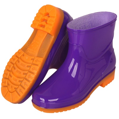 Chaussures  bottes de pluie pour  femmes anti-dérapantes et imperméables en PVC
