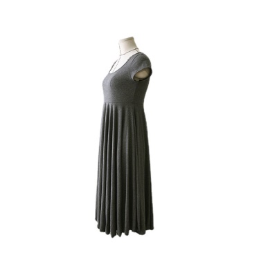 Robe de grossesse en tissu modal couleur unie