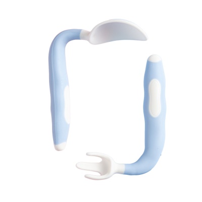 Fourchette et cuillère pour enfants en matériau pp pliable