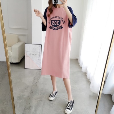 Robe d'allaitement avec ouverture latérale en coton