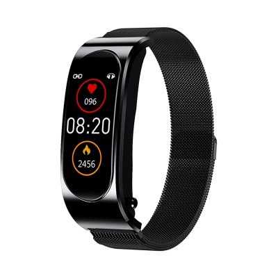 Bracelet -casque Bluetooth 2 en 1 Podomètre cardiofréquencemètre/moniteur de sommeil