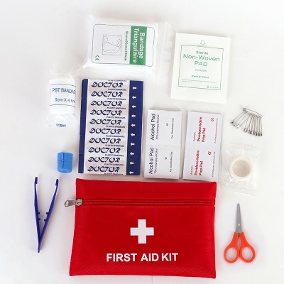 JIEMAO Trousse de premiers soins Set de 12 pièces en tissu Oxford portable et imperméable