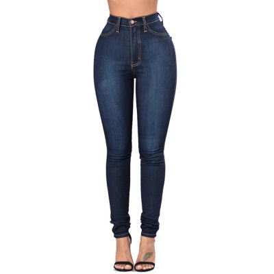 Pantalon Jean femme taille haute petits pieds stretch