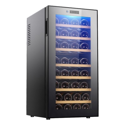 PEIJIEER Armoire réfrigérée électronique à vin rouge petite porte simple 8 étages
