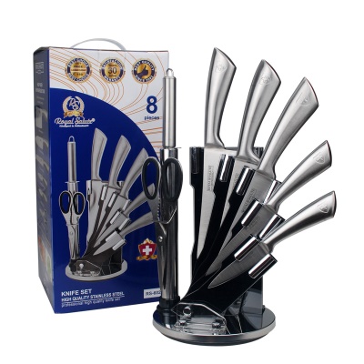 RUIMING Set de huit pièces porte-outils en acrylique avec poignée creuse en acier inoxydable