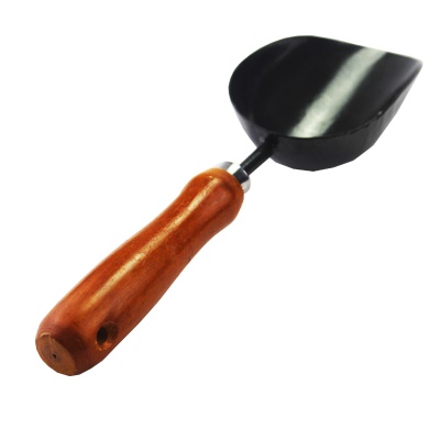 DEAO Outils de jardinage Pelle cylindre avec manche en acajou