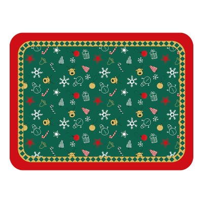 Tapis de table Décoration de Noël Isolation thermique en cuir synthétique